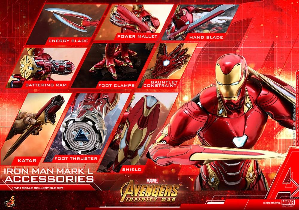 Avengers: Infinity War 1/6 Figure Accessory Iron Man Mark. 50 Expansion Part Set | animota