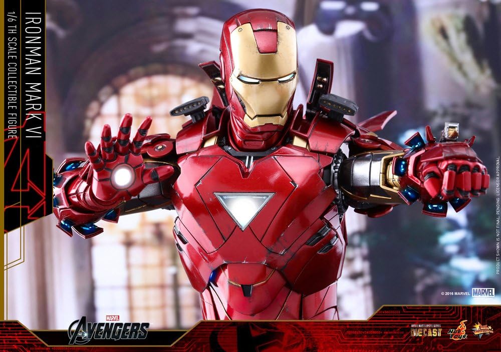 Movie Masterpiece DIECAST "The Avengers: Age of Ultron" 1/6 Figure Iron Man Mark 6 | animota