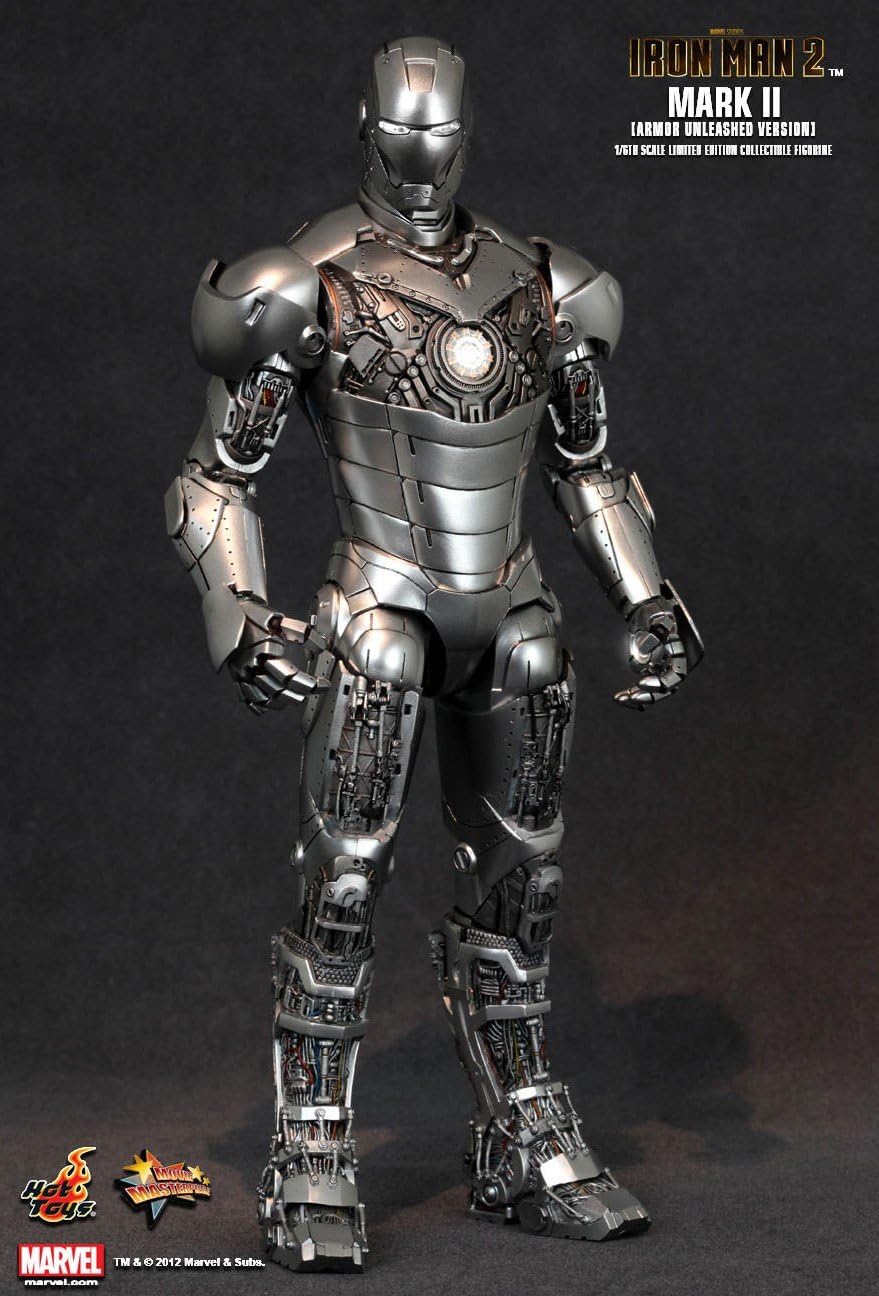 Movie Masterpiece - Iron Man 2 1/6 Figure: Iron Man Mark 2 (Armor Unleashed Edition) | animota