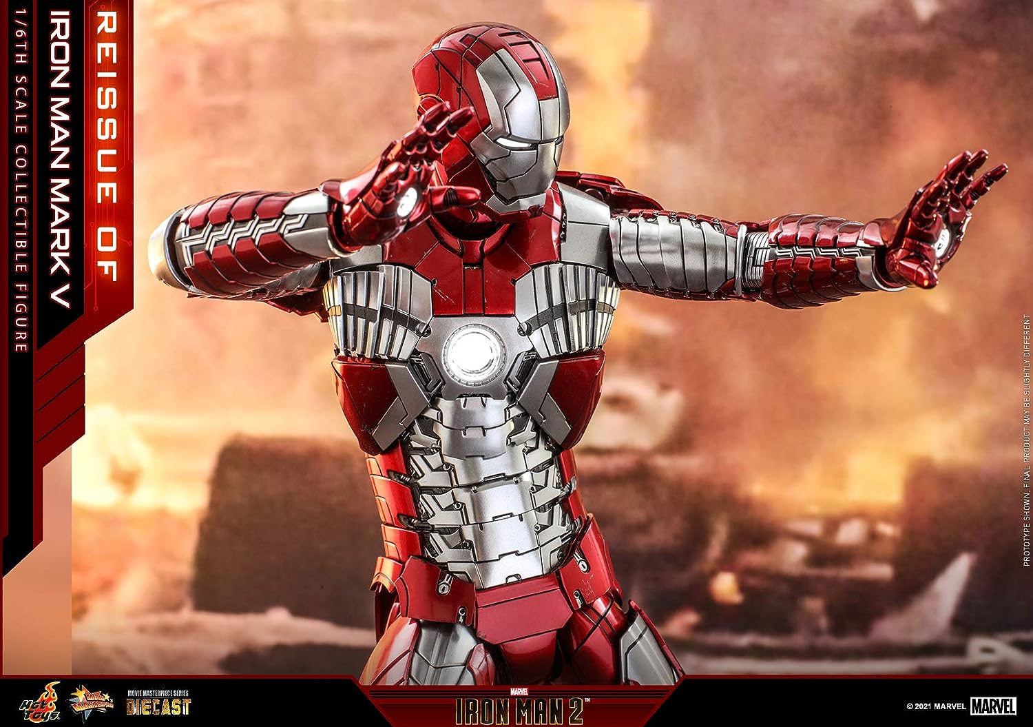 Movie Masterpiece DIECAST "Iron Man 2" 1/6 Scale Figure Iron Man Mark. 5(Single Shipment) | animota