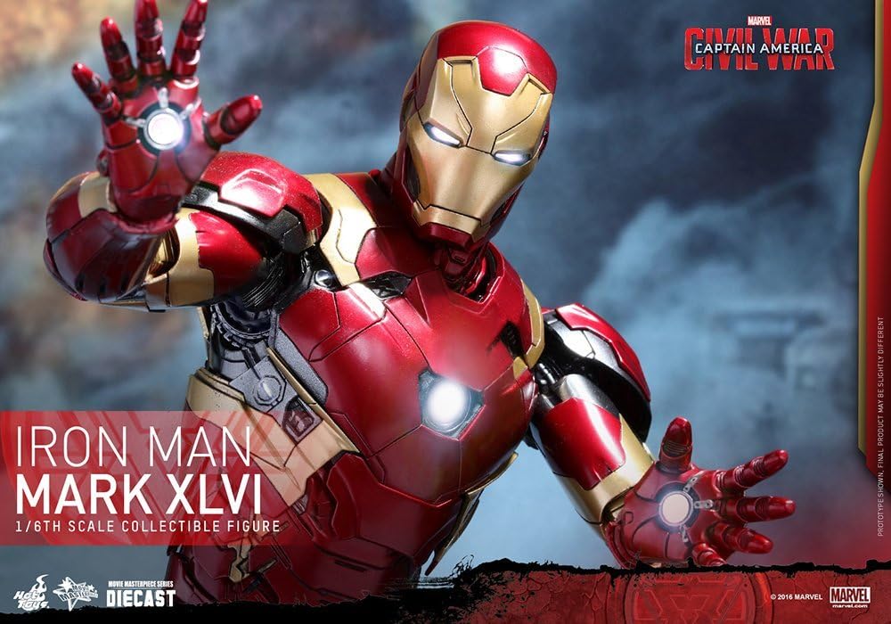 Movie Masterpiece DIECAST "Civil War" 1/6 Iron Man Mark 46 | animota