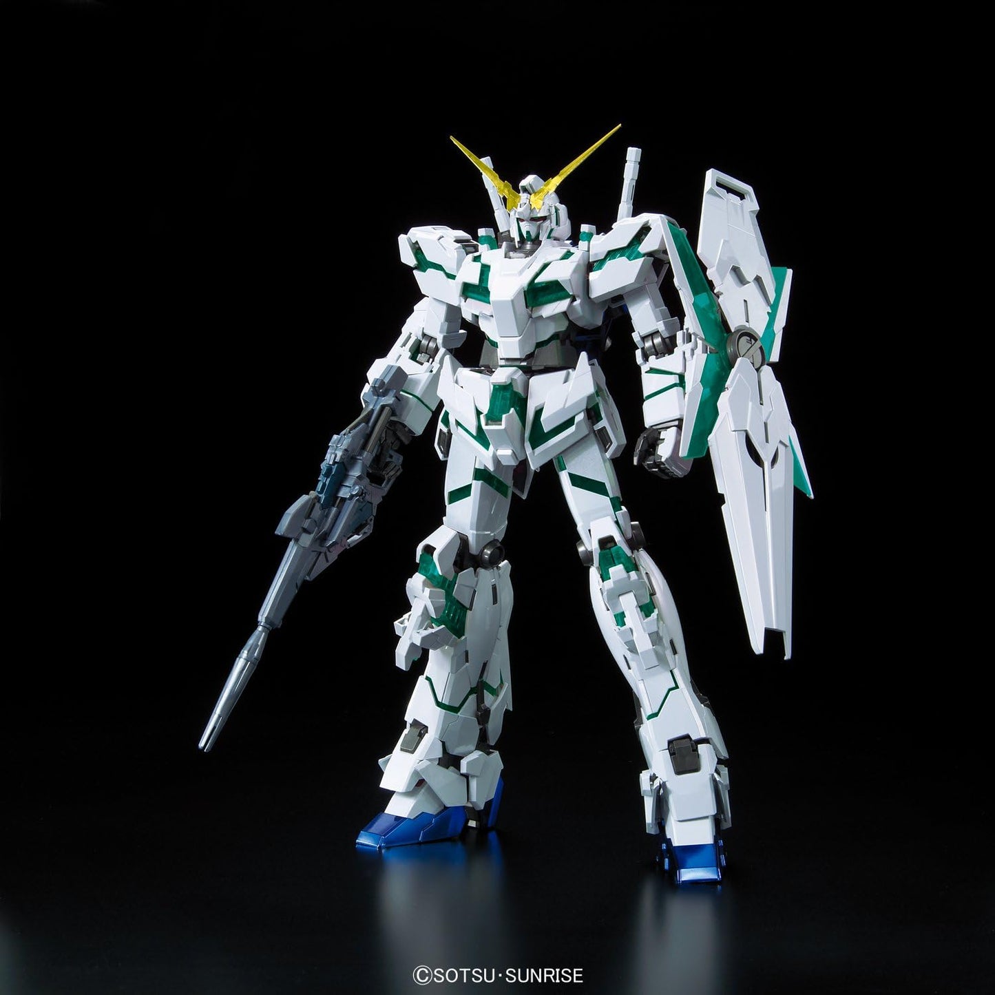 1/100 MG Unicorn Gundam (Red/Green Frame Twin Frame Edition) Titanium Finish | animota