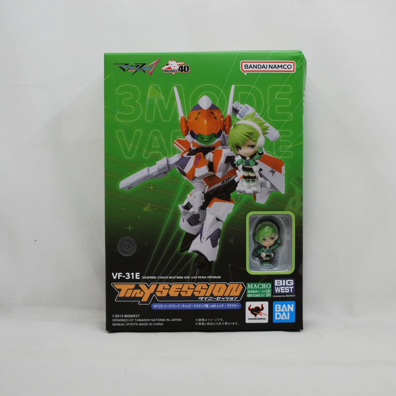 TINY SESSION VF-31E Siegfried (Chuck Mustang Custom) with Reina Prowler "Macross Delta"