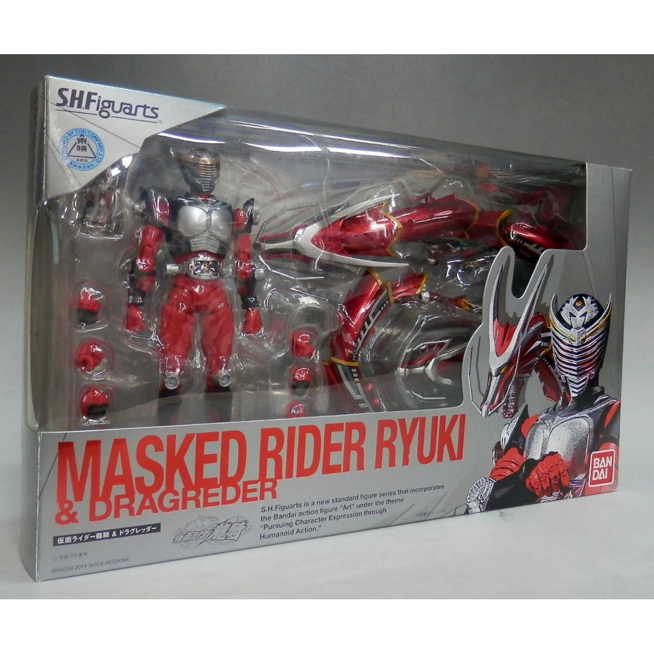 S.H.Figuarts Kamen Rider Ryuki and Dragreder Set, Action & Toy Figures, animota