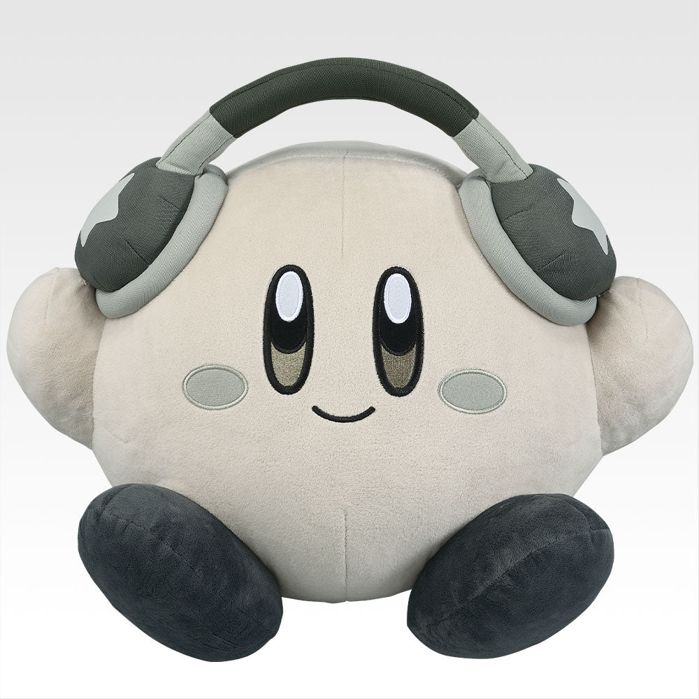 Kirby - Pupupu Remix - Cheerful Kirby Plush Toy Monochrome Ver. [Ichiban-Kuji Prize Last One]