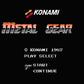 METAL GEAR.Nintendo Famicom Japanese Version