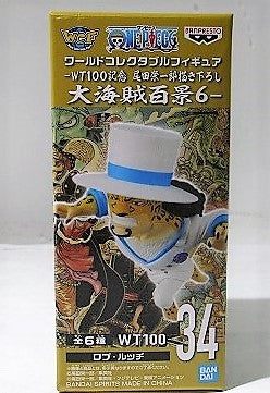 ONE PIECE World Collectable Figure WT100 Memorial Illustrated by Eiichiro Oda 100 Great Pirate Views6 Rob Lucci, animota