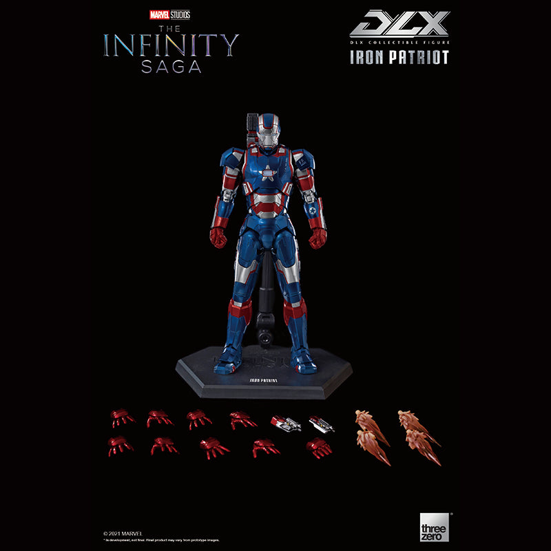 threezero DLX Marvel Studios: Infinity Saga Iron Patriot, animota