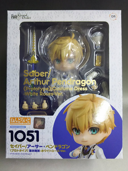 Nendoroid Nr. 1051 Saber/Arthur Pendragon (Prototyp) Kostümkleid – Weiße Rose – Ver.