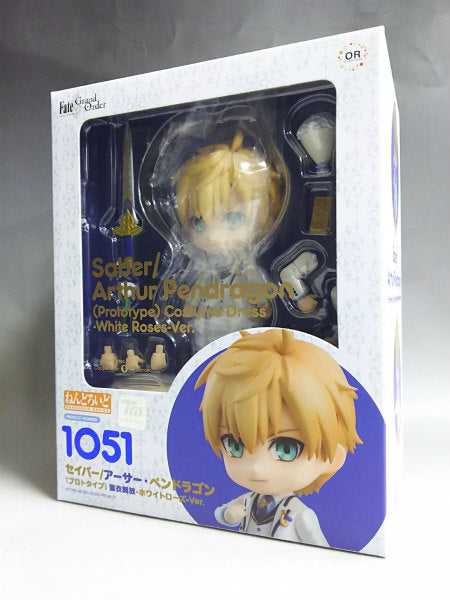 Vestido de disfraz Nendoroid n.º 1051 Saber/Arthur Pendragon (prototipo), rosa blanca, versión.