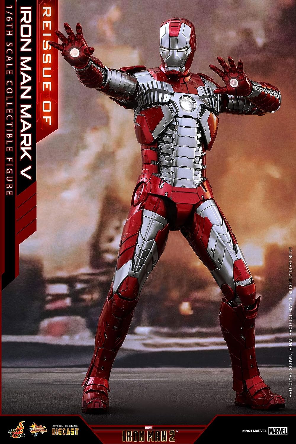 Movie Masterpiece DIECAST "Iron Man 2" 1/6 Scale Figure Iron Man Mark. 5(Single Shipment) | animota