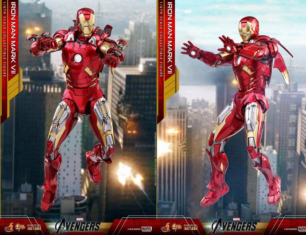 Movie Masterpiece DIECAST "Avengers" 1/6 Scale Figure Iron Man Mark. 7 | animota