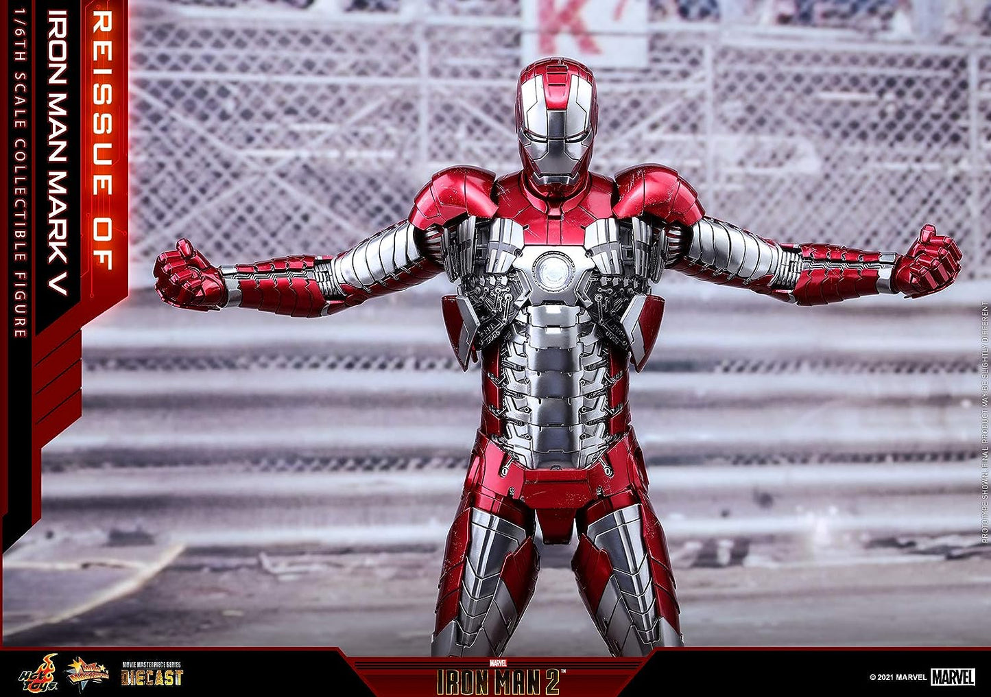 Movie Masterpiece DIECAST "Iron Man 2" 1/6 Scale Figure Iron Man Mark. 5(Single Shipment) | animota