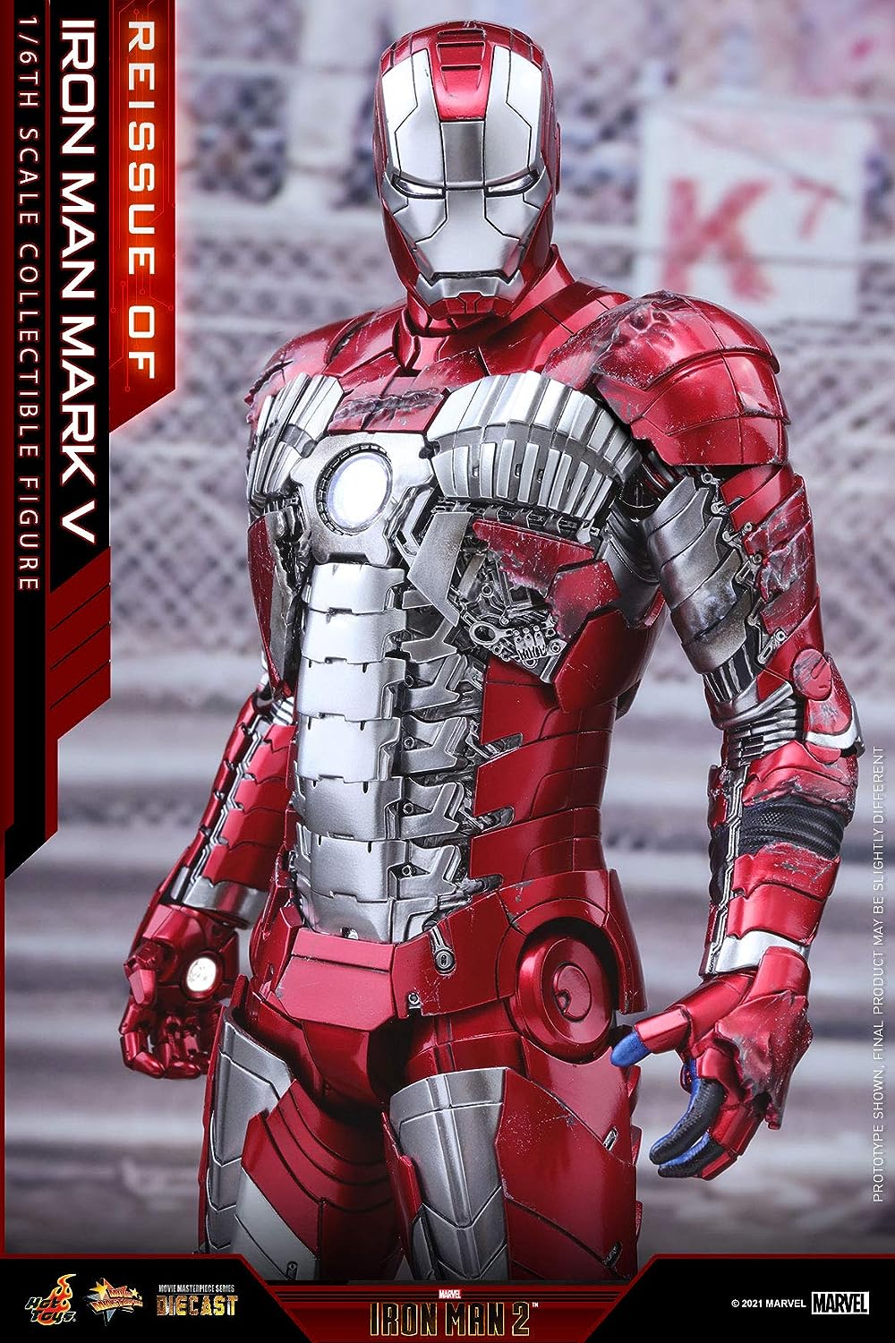 Movie Masterpiece DIECAST "Iron Man 2" 1/6 Scale Figure Iron Man Mark. 5(Single Shipment) | animota