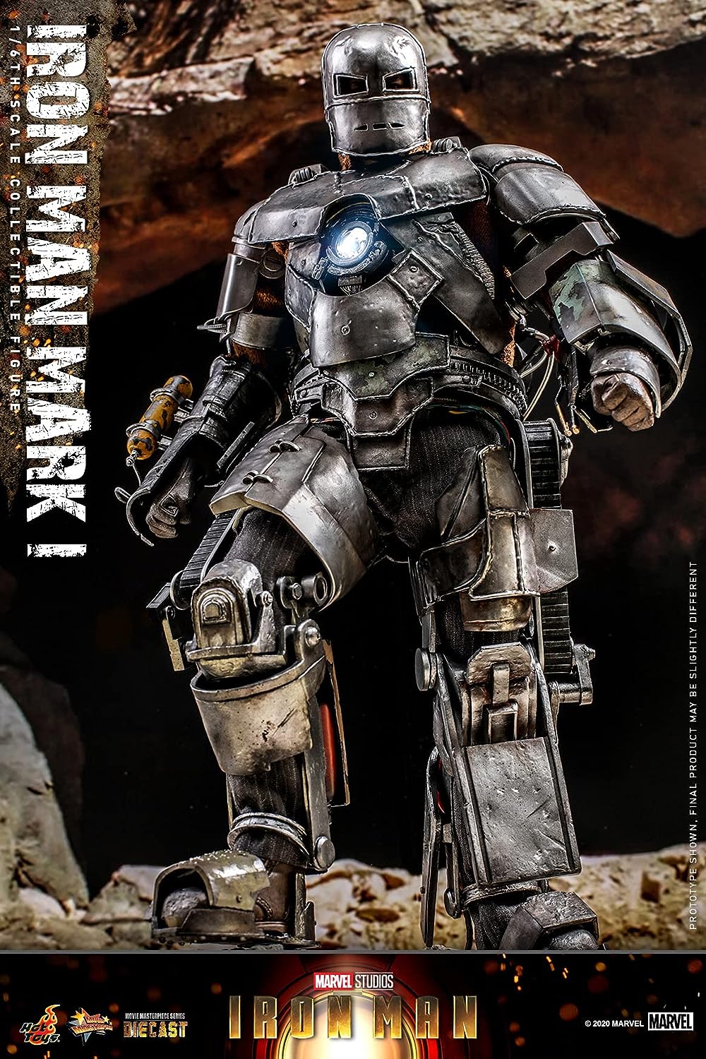 Movie Masterpiece DIECAST "Iron Man" 1/6 Scale Figure Iron Man Mark. 1(Single Shipment) | animota
