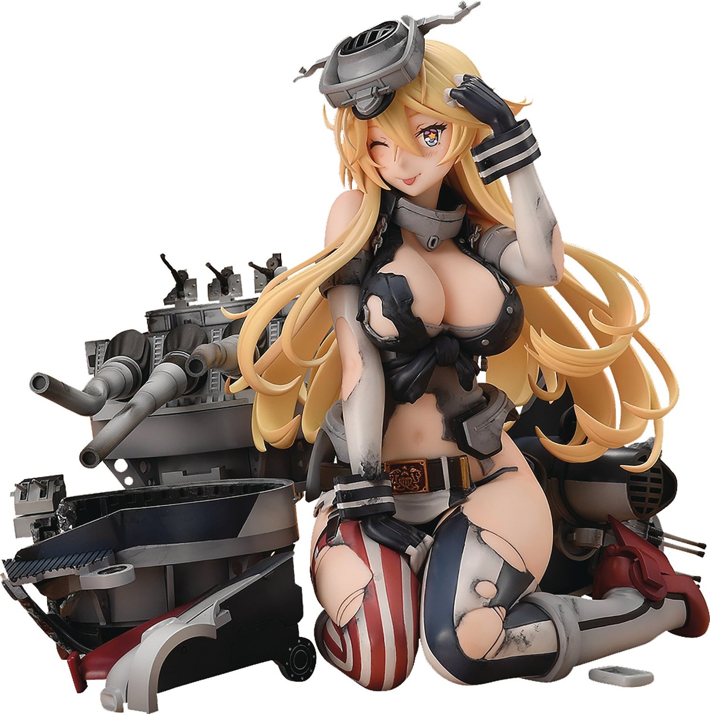 GOOD SMILE COMPANY M04246 アイオワ ハーフダメージ 重武装バージョン フィギュア, animota