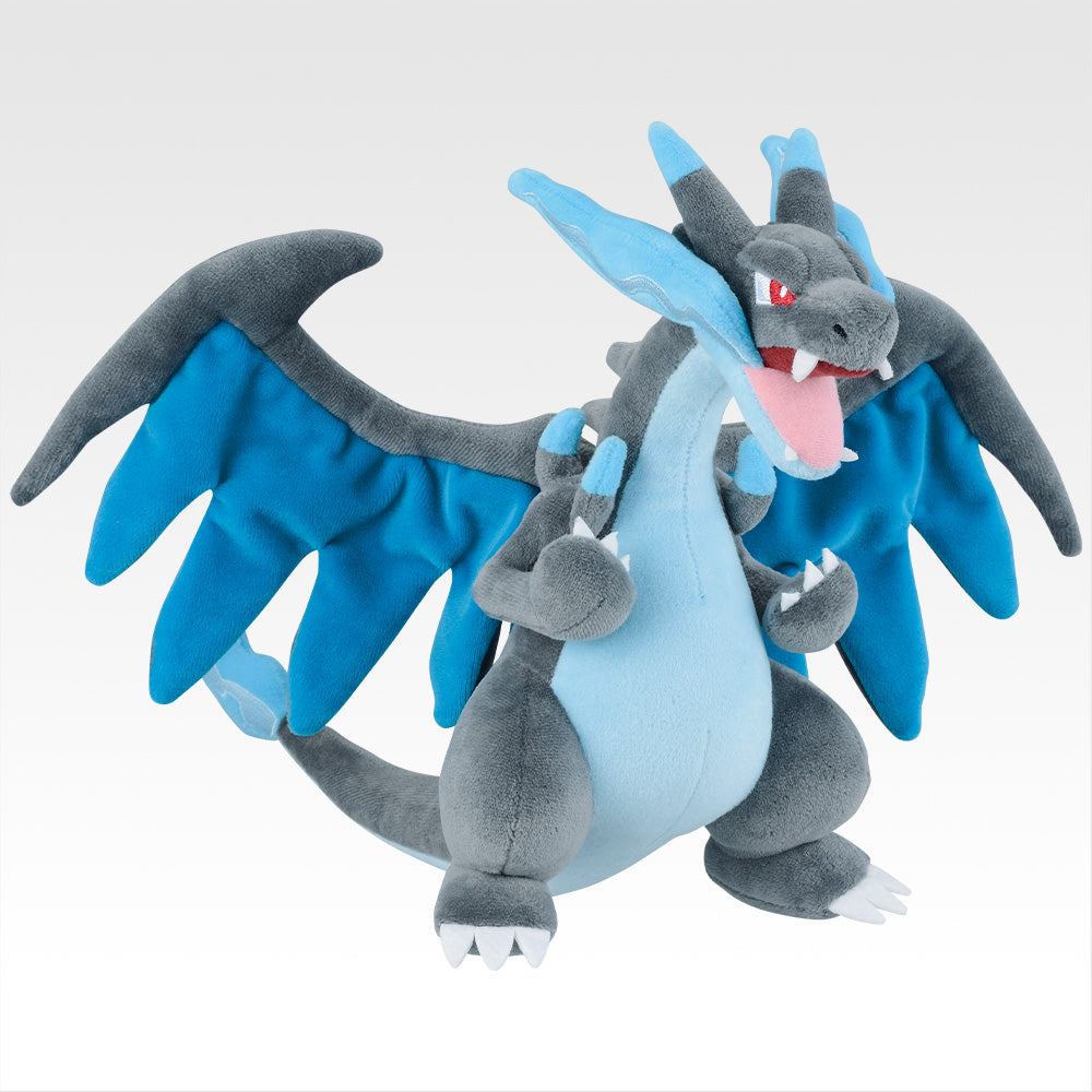 Pokémon "Mega Evolution" Mega Charizard X Plush Toy [Ichiban-Kuji Prize A]