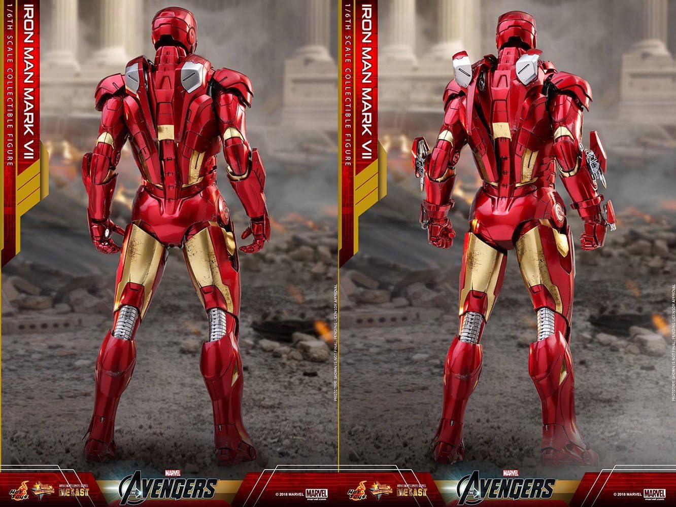 Movie Masterpiece DIECAST "Avengers" 1/6 Scale Figure Iron Man Mark. 7 | animota