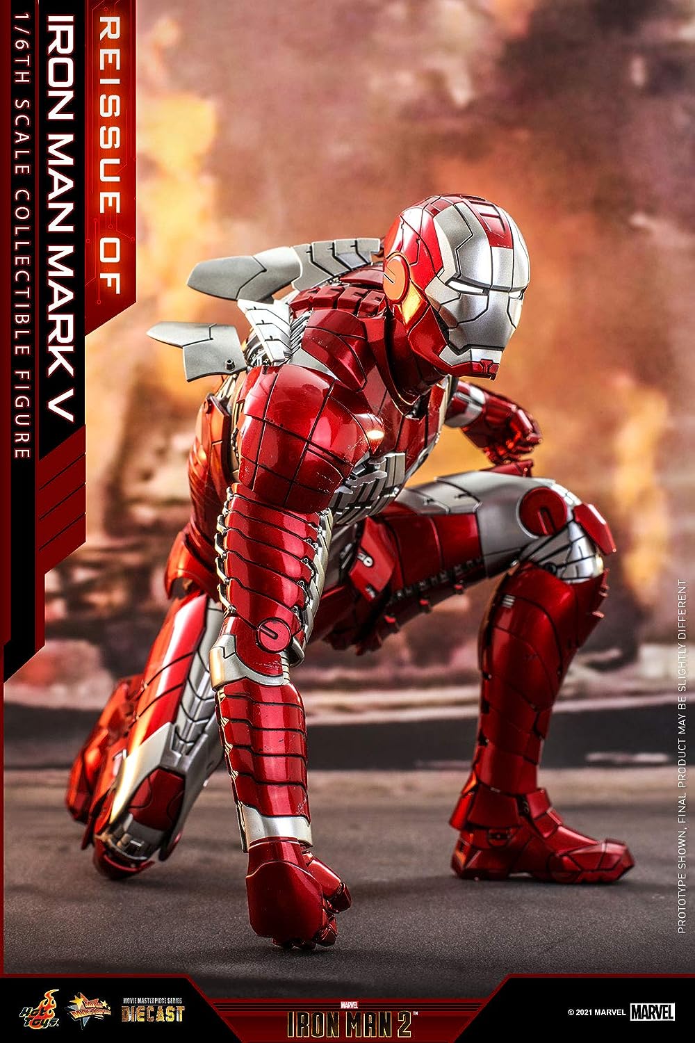 Movie Masterpiece DIECAST "Iron Man 2" 1/6 Scale Figure Iron Man Mark. 5(Single Shipment) | animota