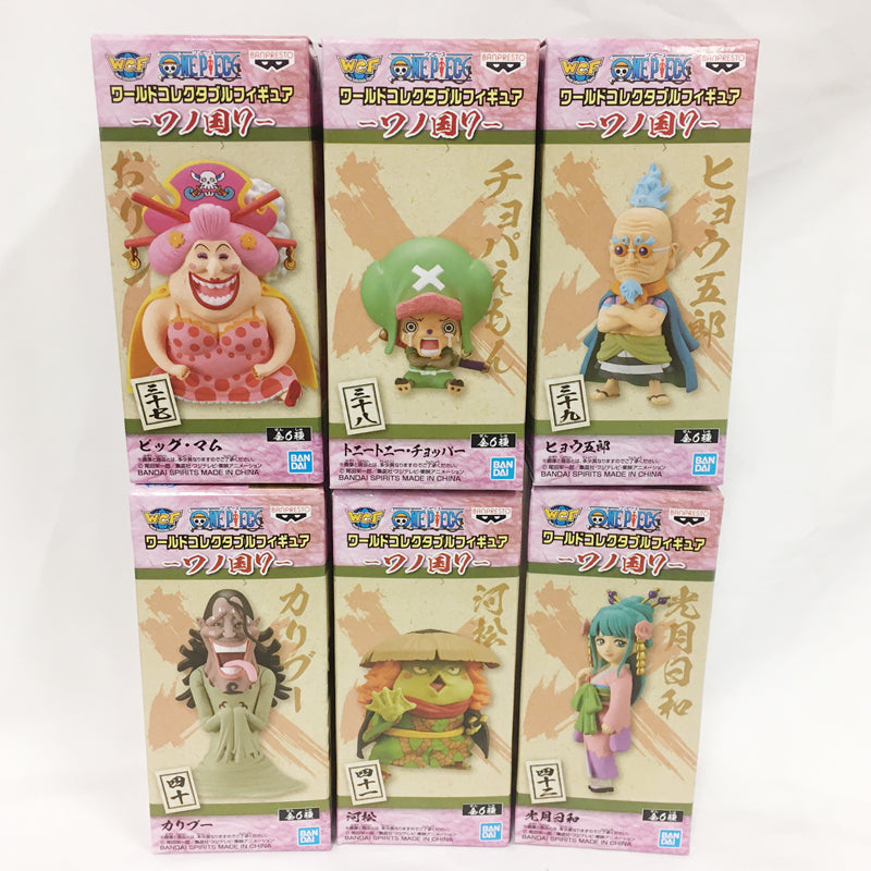 ONE PIECE World Collectable Figure-Wano Country7- 6 kinds of set, Action & Toy Figures, animota
