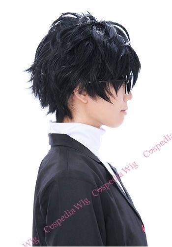 Persona 5 Joker Protagonist Akira Kurusu Ren Amamiya Black Cosplay Wig