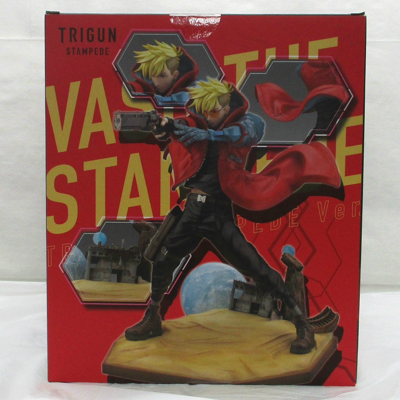 ARTFX J TRIGUN STAMPEDE Vash the Stampede TRIGUN STAMPEDE Ver. 1/8 Complete Figure [Special “Expression parts” set], Action & Toy Figures, animota