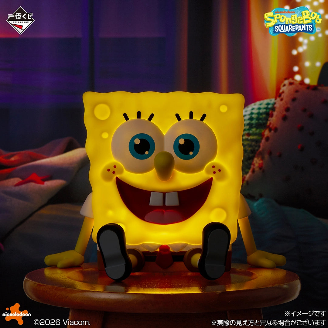 SpongeBob SquarePants Welcome to Bikini Bottom! Sofubi Light - SpongeBob [Ichiban-Kuji Prize A]