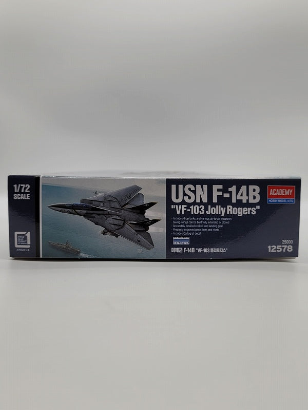 Modelo de plástico del F-14B Tomcat "VF-103 Jolly Rogers" a escala 1/72