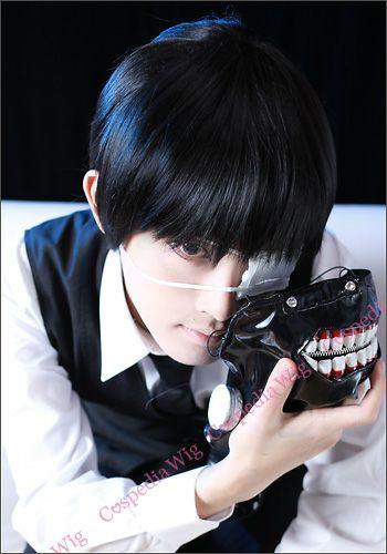 Tokyo Ghoul Ken Kaneki style cosplay wig animota