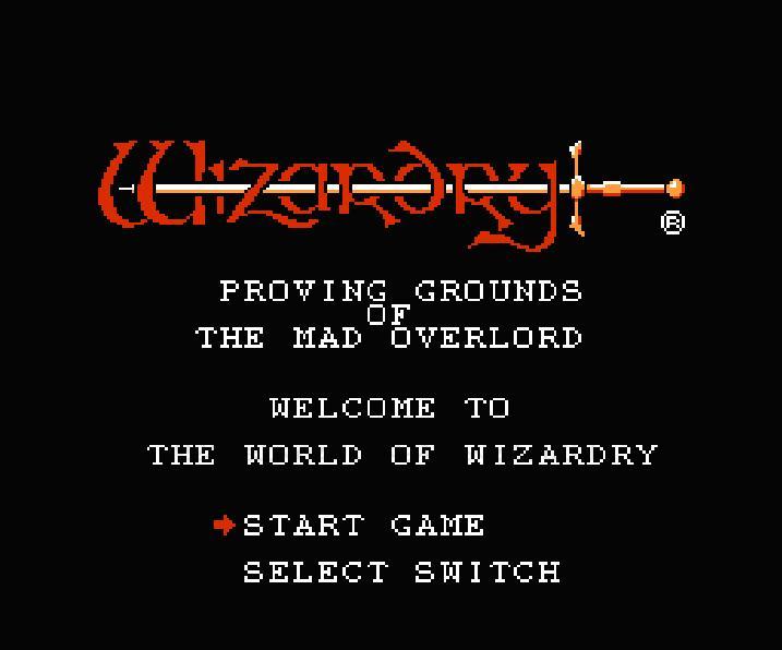 Wizardry.Nintendo Famicom Japanese Version