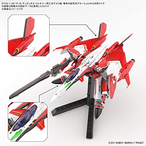 1/100 HG YF-29 Durandal Valkyrie (Saotome Alto Machine) Water Slide Decals, animota