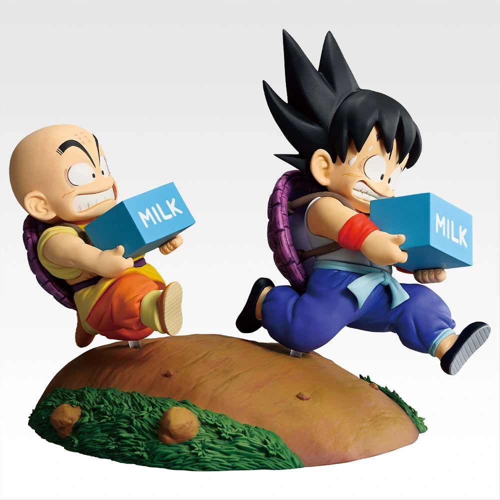 Dragon Ball Fantastic Adventure 2 - Son Goku ＆ Krillin - Milk Delivery Figure [Ichiban-Kuji Prize A]