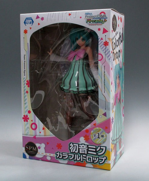 SEGA Hatsune Miku Project DIVA Arcade Future Tone Super Premium Figure - Hatsune Miku Colorful Drop