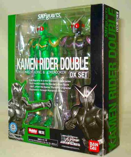 Conjunto de figuras de acción de Kamen Rider W Cyclone y Joker DX de SHFiguarts