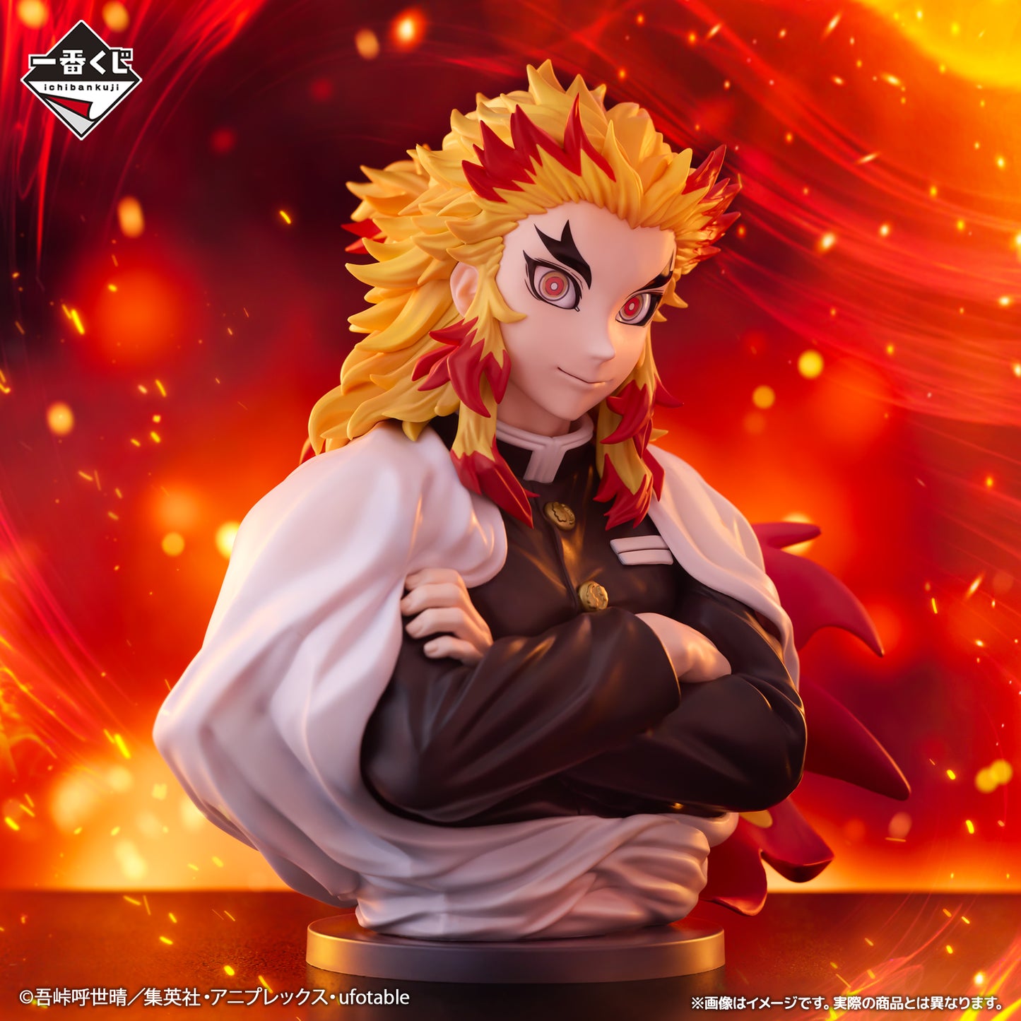 Demon Slayer: Kimetsu no Yaiba - Let Your Soul Burn - Kyojuro Rengoku Art Scale Figure [Ichiban-Kuji Prize A], Action & Toy Figures, animota