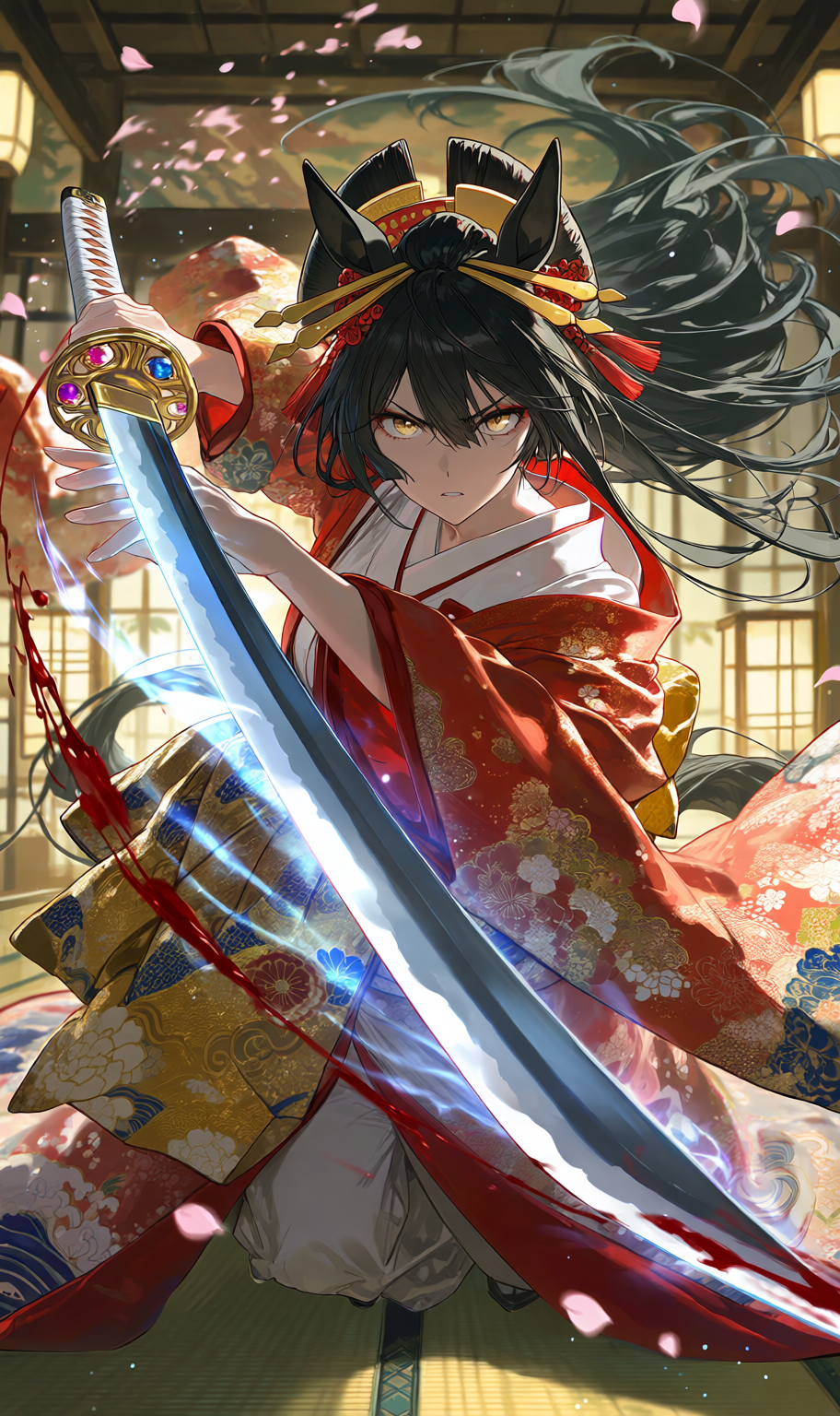 Anime Girl Free [A samurai with an icy demeanor and a noble bearing].(Free)