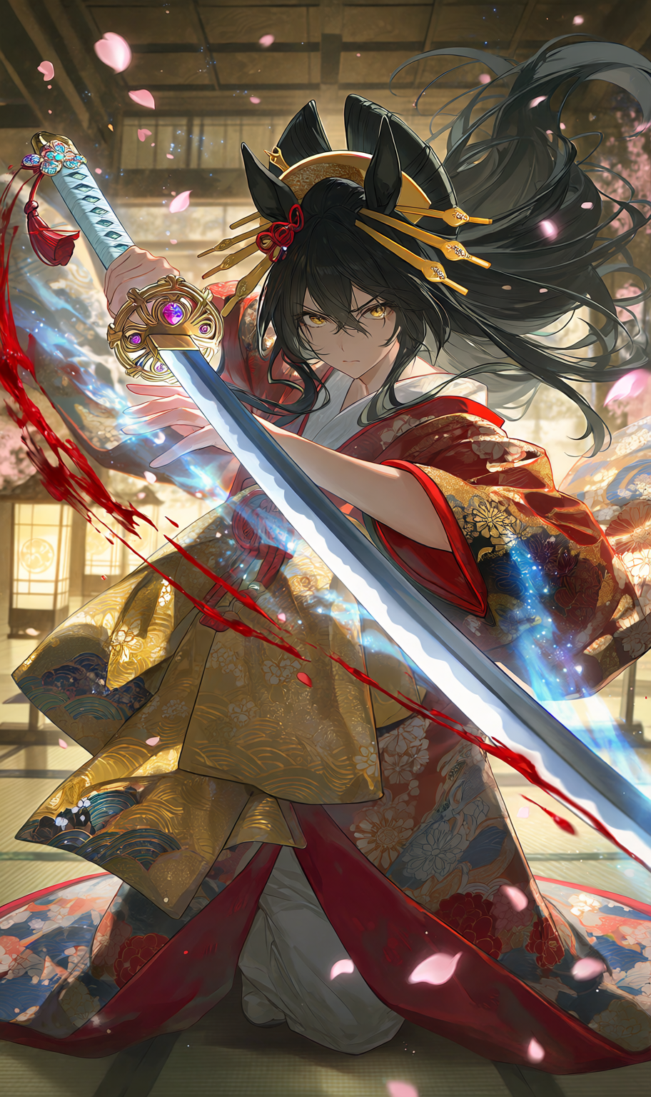 Anime Girl Free [A samurai with an icy demeanor and a noble bearing].(Free)