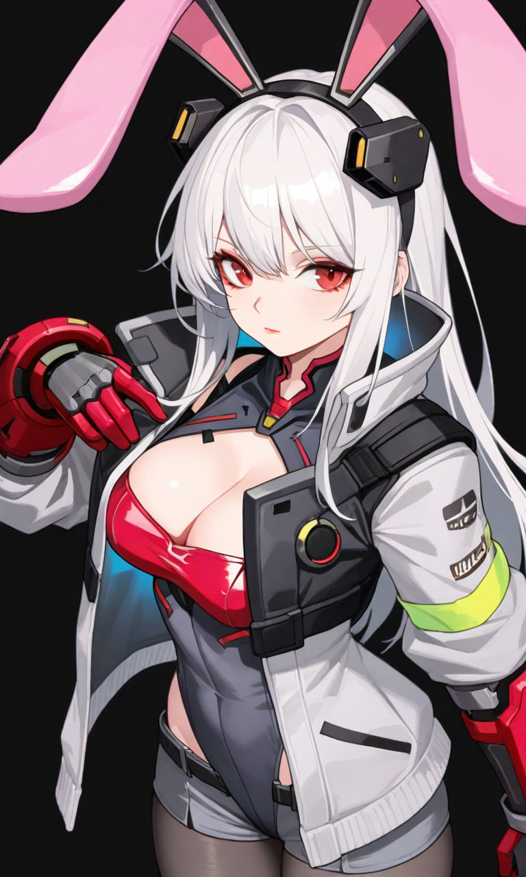 Anime Girl Free [Cyberpunk Rabbit-Eared Girl].(Free), Digital Artwork, animota