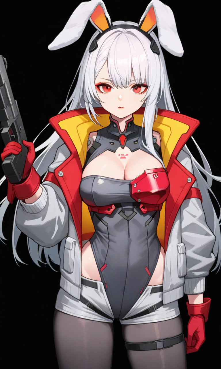 Anime Girl Free [Cyberpunk Rabbit-Eared Girl].(Free), Digital Artwork, animota