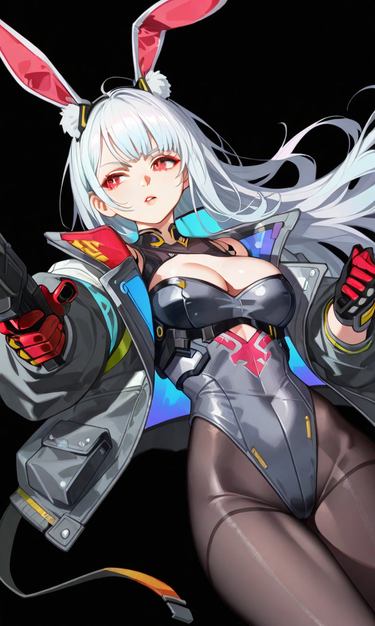 Anime Girl Free [Cyberpunk Rabbit-Eared Girl].(Free), Digital Artwork, animota