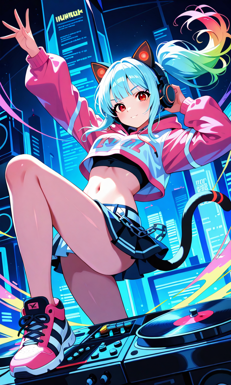 Anime Girl Free [DJ Cat Girl].(Free), Digital Artwork, animota