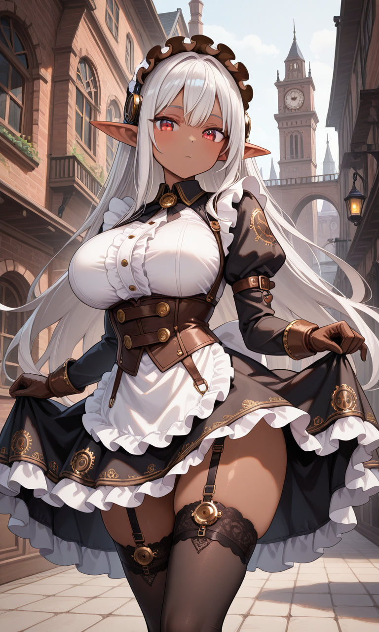 Anime Girl Free [Dark Elf Maid].(Free), Digital Artwork, animota