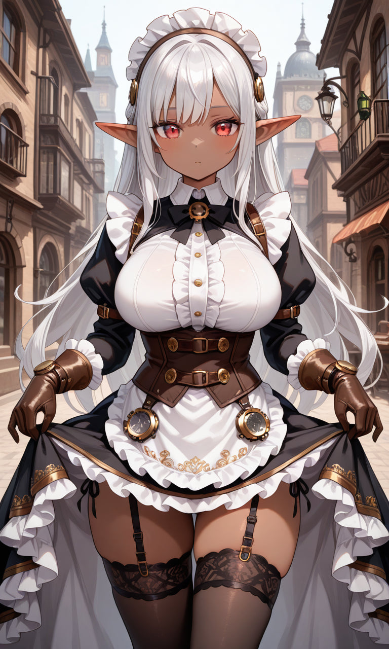 Anime Girl Free [Dark Elf Maid].(Free), Digital Artwork, animota