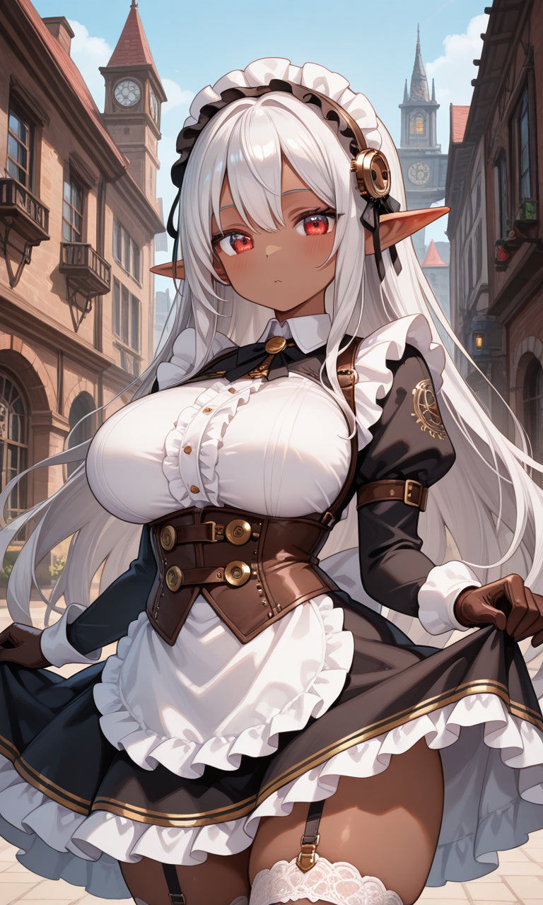Anime Girl Free [Dark Elf Maid].(Free), Digital Artwork, animota