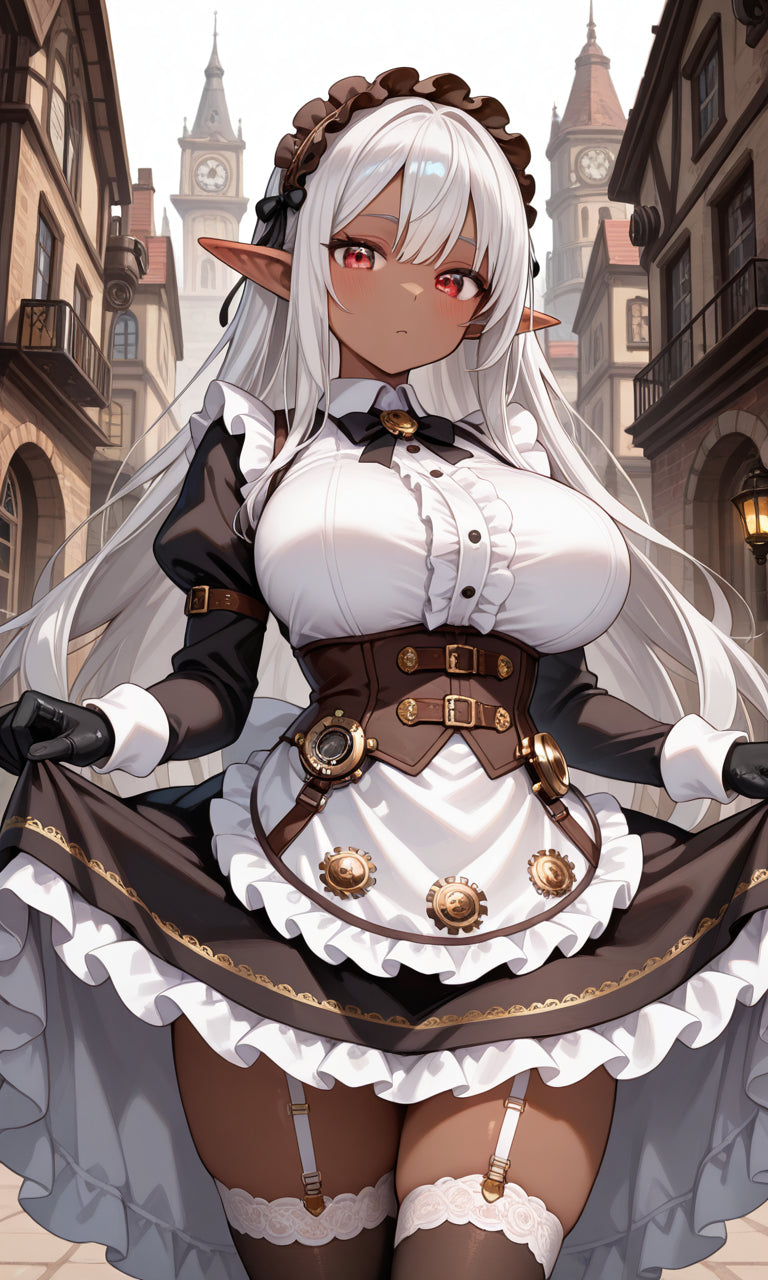 Anime Girl Free [Dark Elf Maid].(Free), Digital Artwork, animota