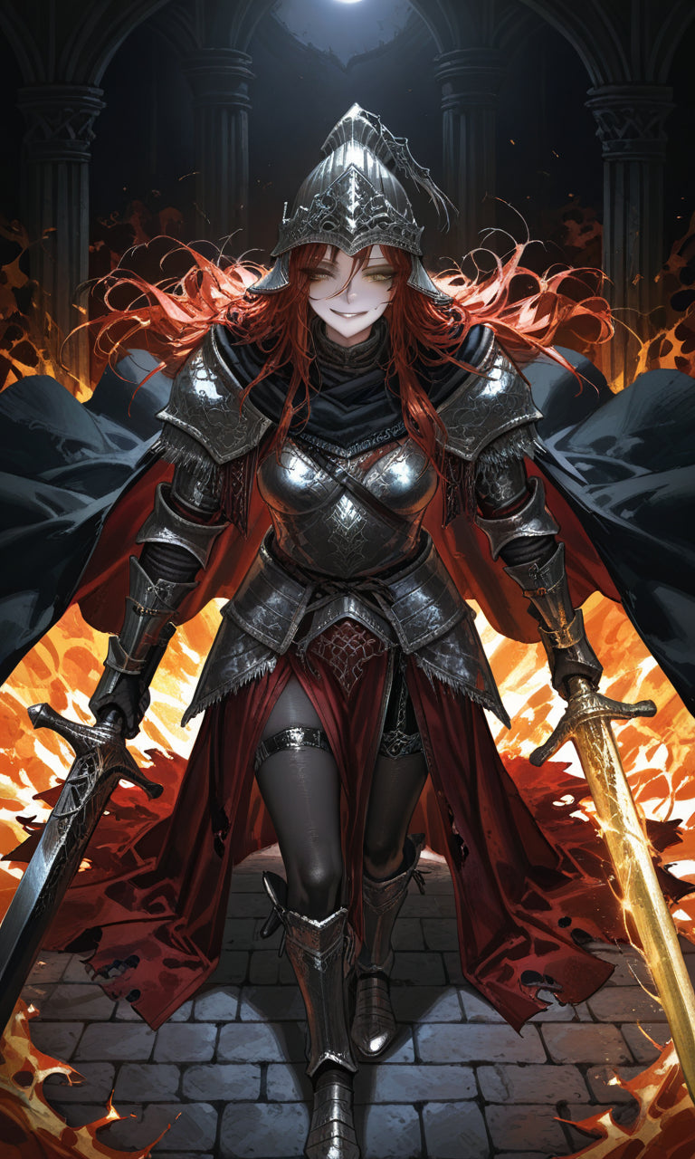 Anime Girl Free [Fallen female knight].(Free), Digital Artwork, animota