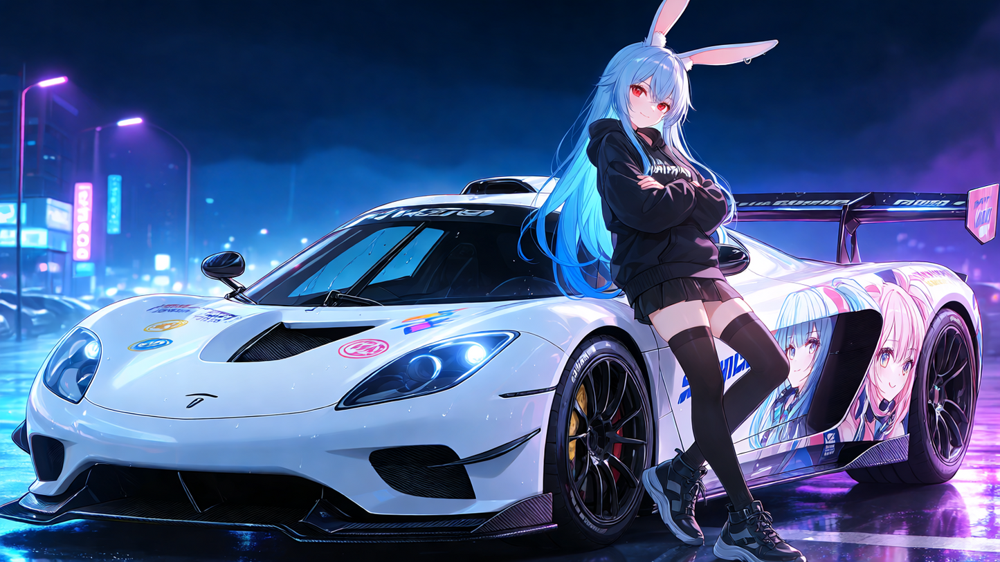 Anime Girl Free [Koenigsegg Jesko,&Anime girl].(Free)