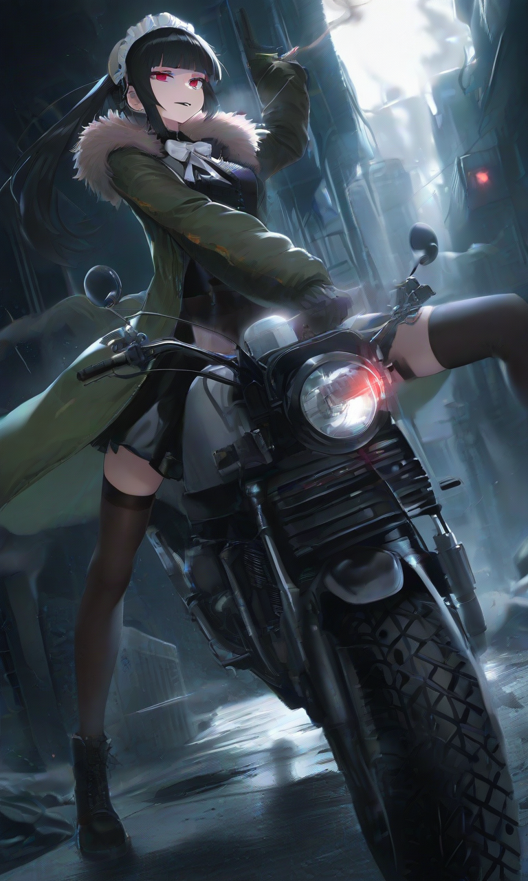 Anime Girl Free [Maid of the underworld].(Free), Digital Artwork, animota