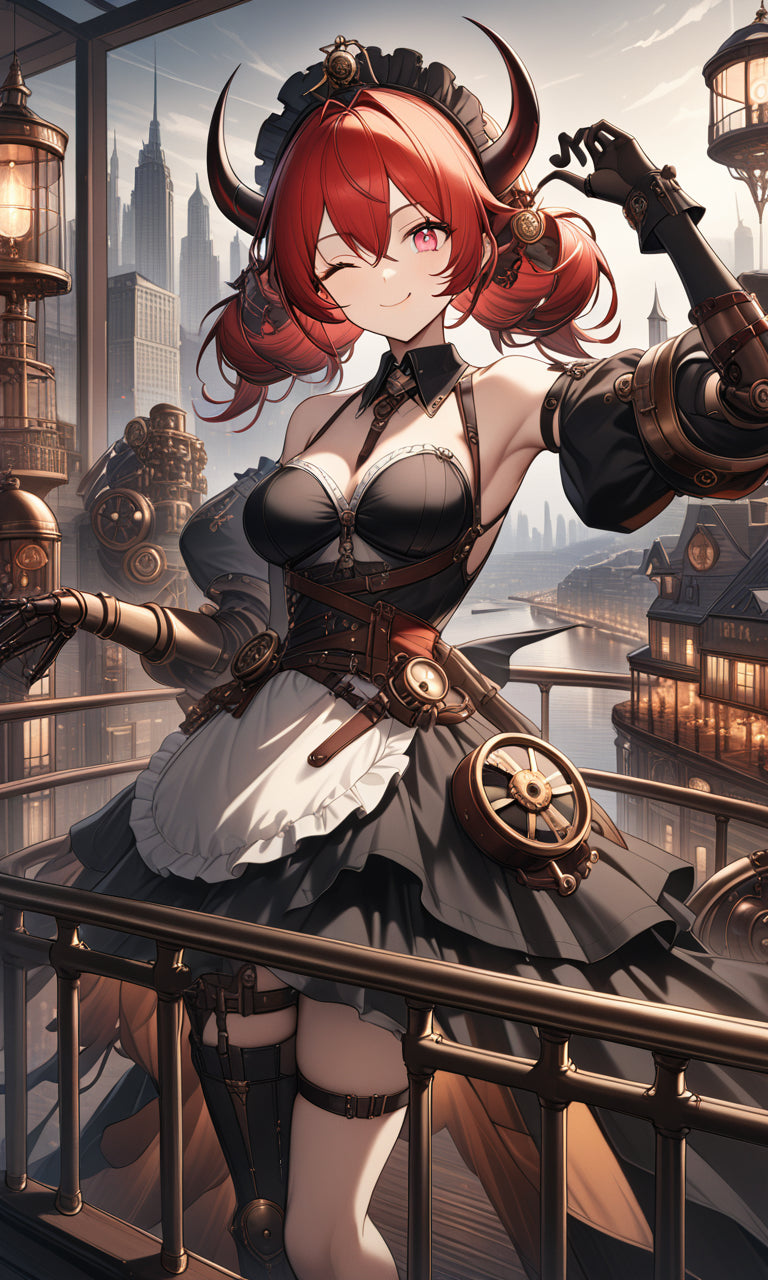 Anime Girl Free [Steampunk girl].(Free), Digital Artwork, animota