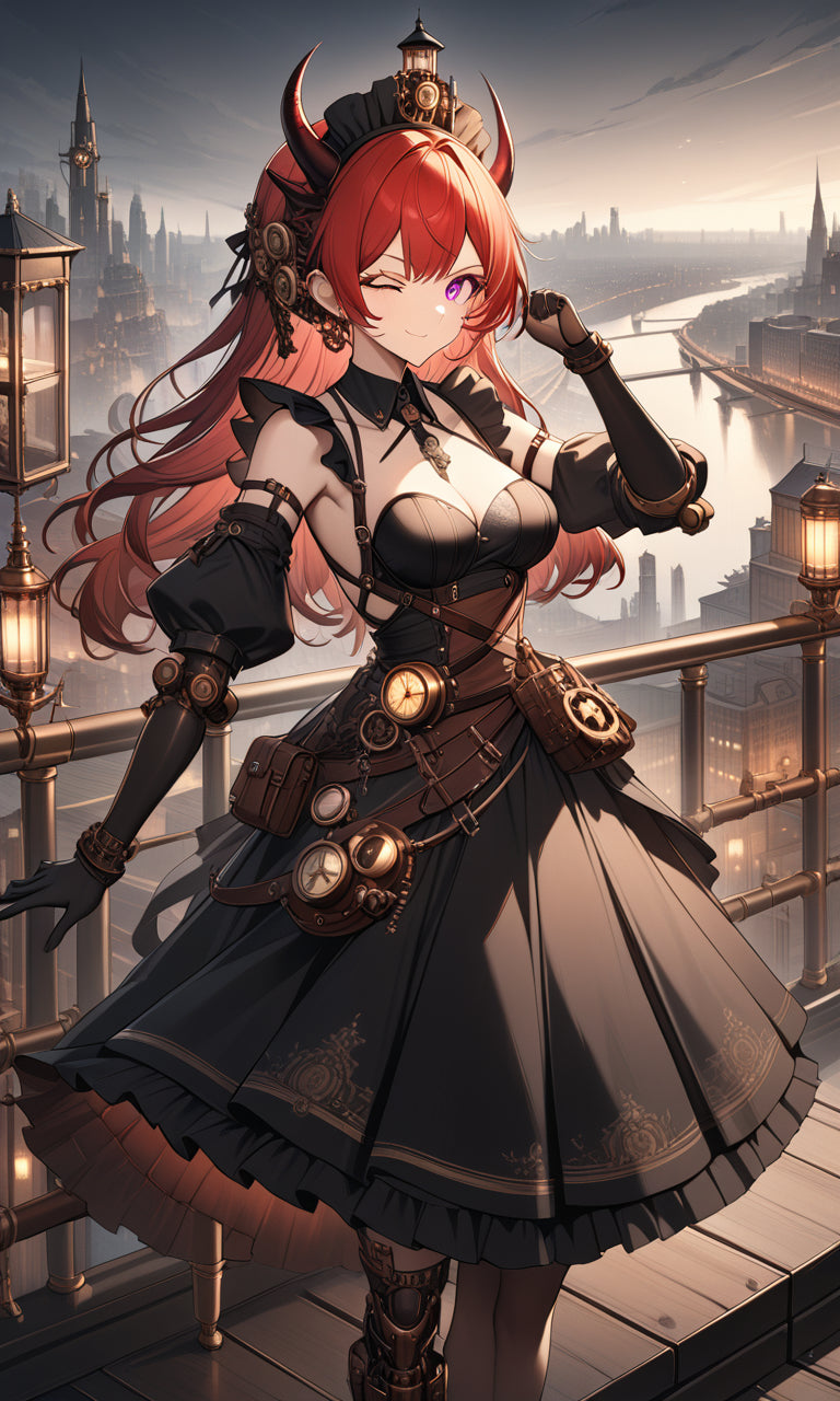 Anime Girl Free [Steampunk girl].(Free), Digital Artwork, animota
